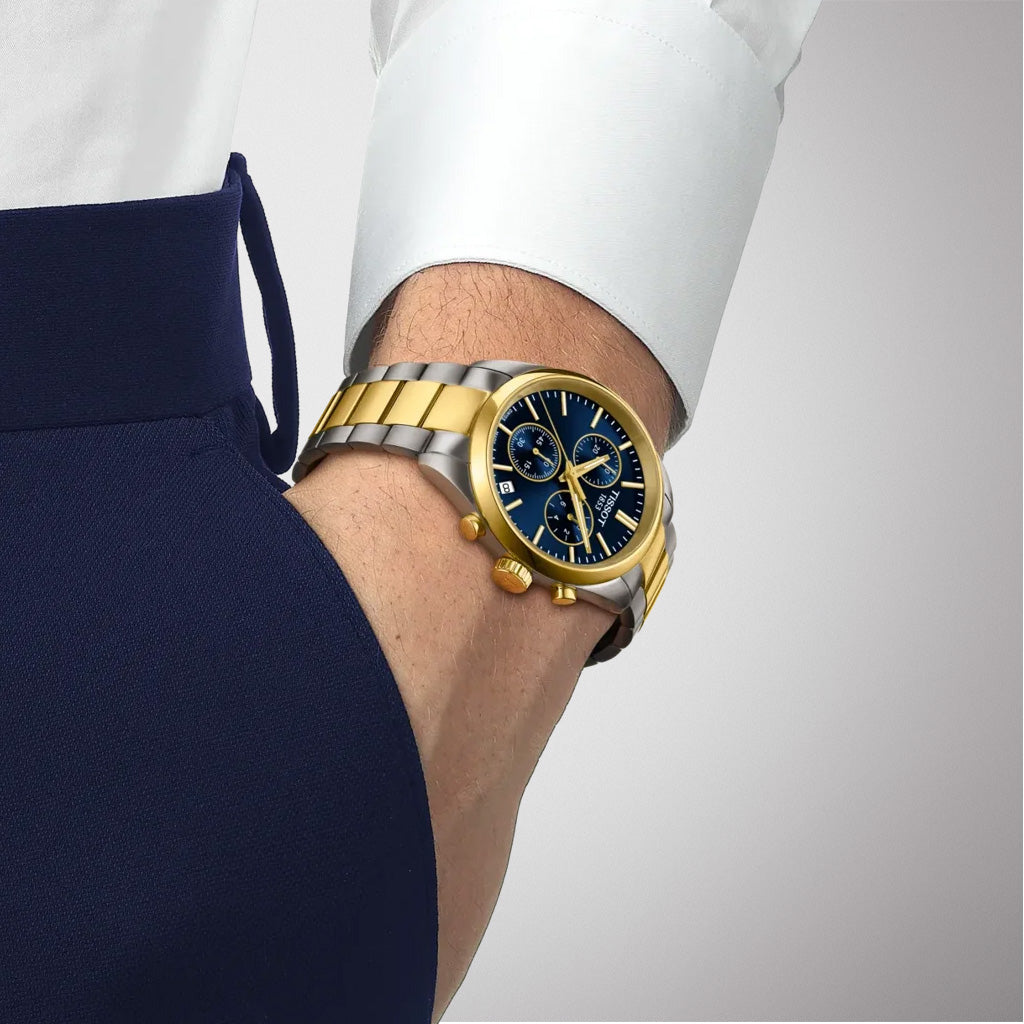 Tissot Classic PR 100 Chronograph Bicolor Blue T1504172204100 – Ansicht 5