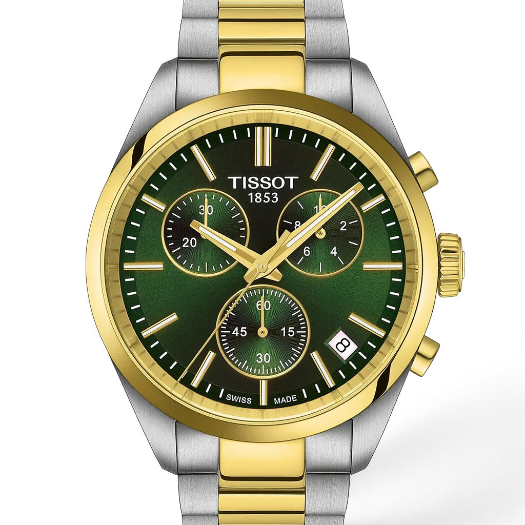 Tissot Classic PR 100 Chronograph Bicolor Green T1504172209100