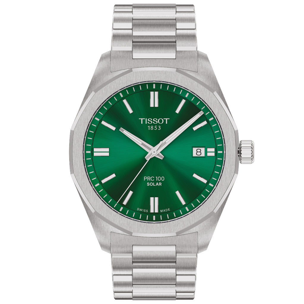 Tissot PRC 100 Solar 39 mm Quarz Green T1514221109100