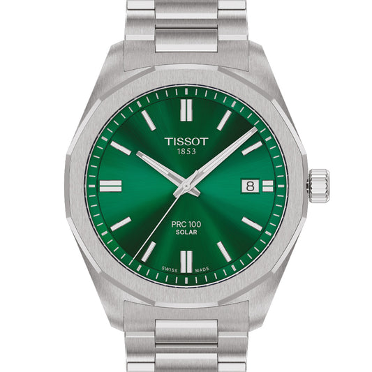 Tissot PRC 100 Solar 39 mm Quarz Green T1514221109100