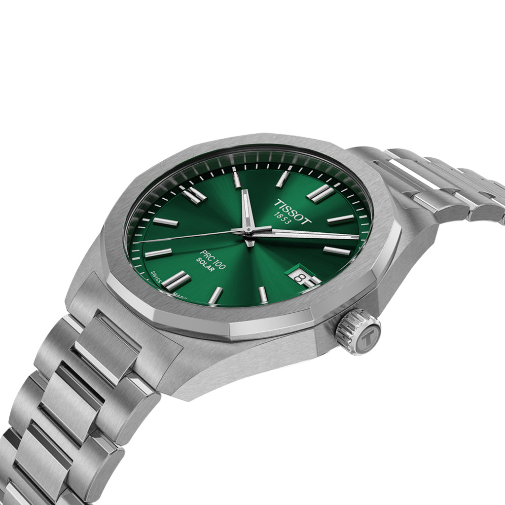 Tissot PRC 100 Solar 39 mm Quarz Green T1514221109100