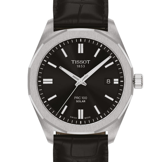 Tissot PRC 100 Solar 39mm Silver Black