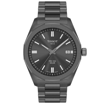 Tissot PRC 100 Solar 39MM Anthrazit Metal