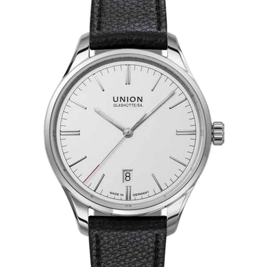 Union Glashütte Viro Datum Weiss Lederband
