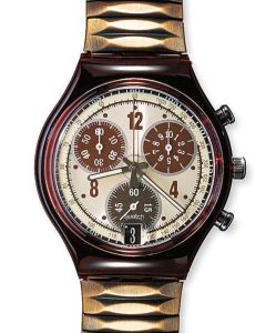 Swatch Chrono Brownbrushed SCR400