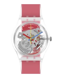 Swatch Gent Clearly Red Striped GE292