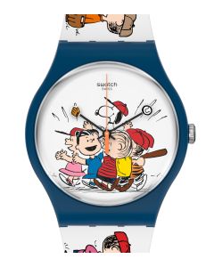 Swatch x Peanuts New Gent Special First Base SO29Z107