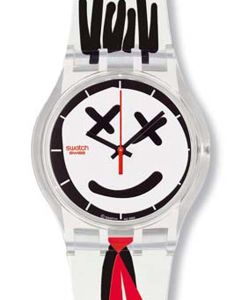 Swatch Jelly in Jelly Funky Red Tie SUJK110