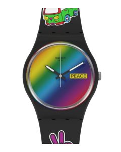 Swatch Gent Go With The 'Bow SO31B101