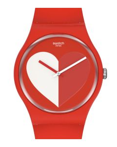 Swatch New Gent Valentine's Day Half <3 White SO29Z112