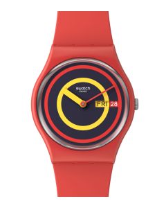 Swatch Originals Gent Swatch Concentric Red SO28R702