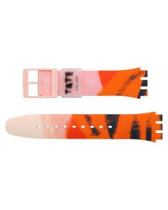 Swatch Armband New Gent BARNS-GRAHAM'S ORANGE AND RED ON PINK ASUOZ362