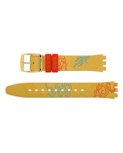 Original Armband der Swatch Skin Irony Dragon in Gold ASYXZ104