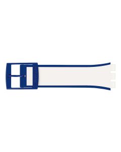 Swatch Armband White & Blue Silicone Strap ACM0027H12
