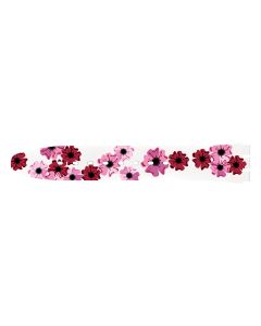 Swatch Armband White Silicone Red Flowers ACM0032H6