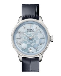 Mido Rainflower Blue Mother Of Pearl Leather Blue M043.207.16.131.00