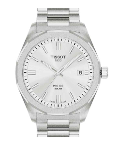 Tissot PRC 100 Solar 39 mm Quartz Silver Steel T1514221103100