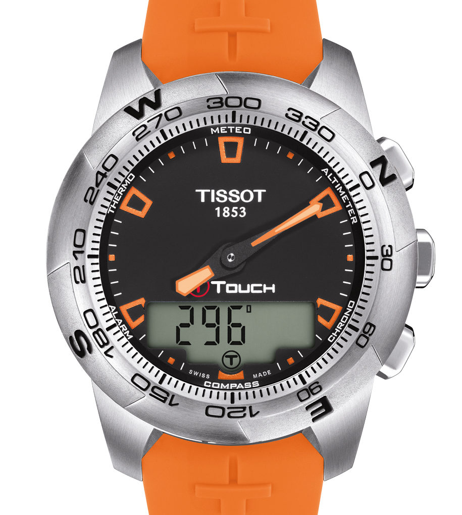 T-Touch II Stainless Steel Rubber Orange