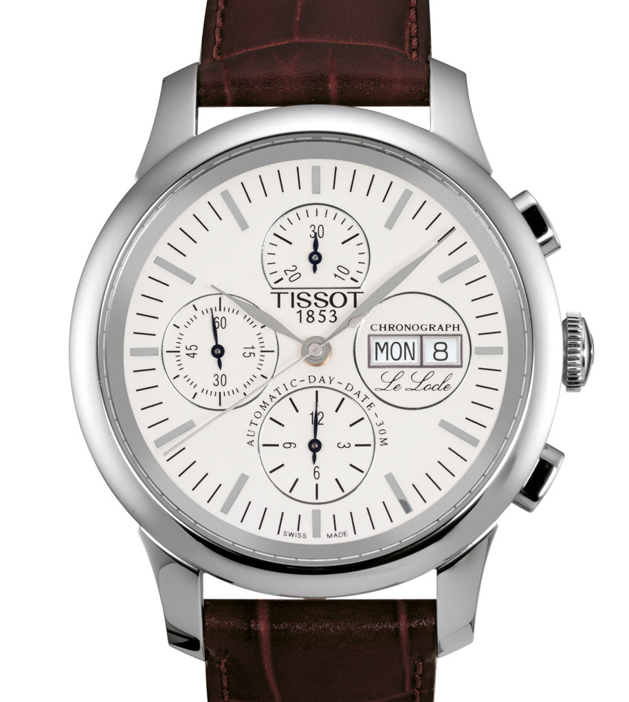Le Locle Automatic White Leather Brown
